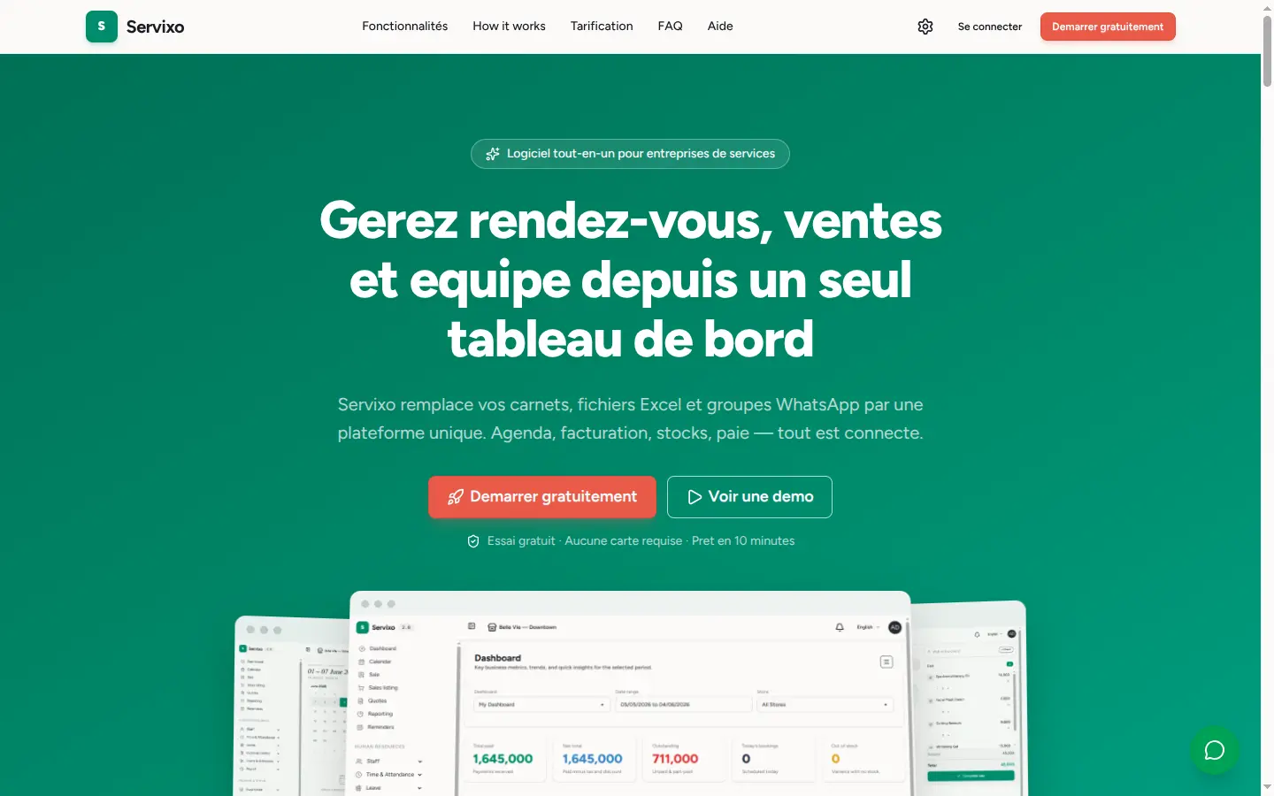La page d'accueil Nkapio